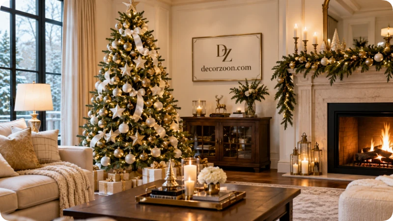 Build a White and Gold Christmas Tree