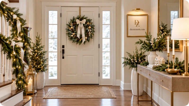Entryway in White and Gold