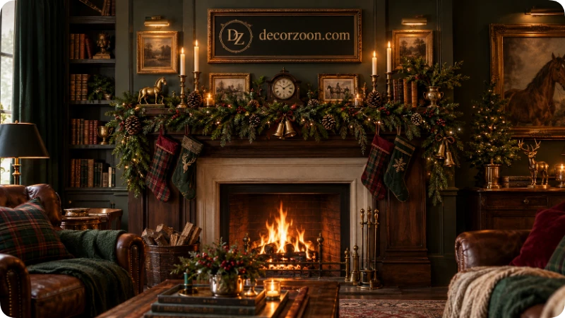 Mantel the Main Christmas Focal Point