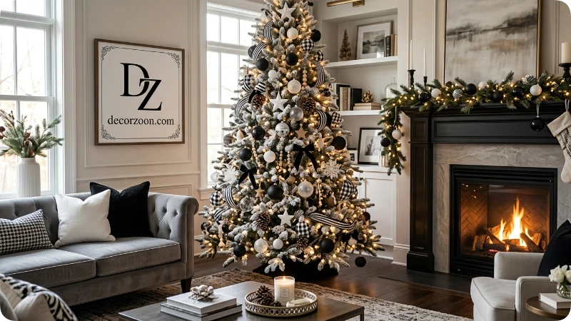 Start With a Black and White Christmas Tree