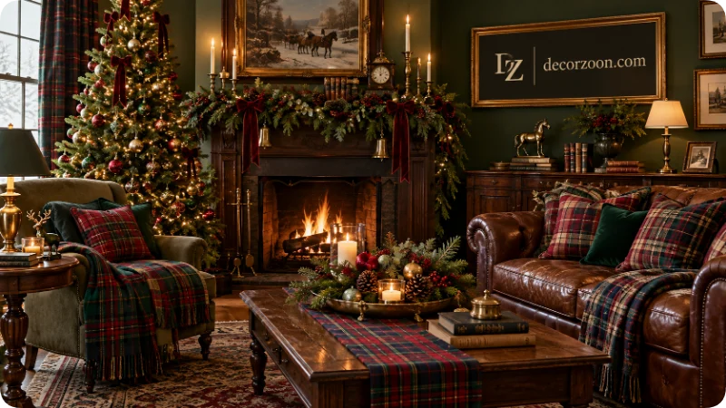 Tartan and Plaid Throughout the Room