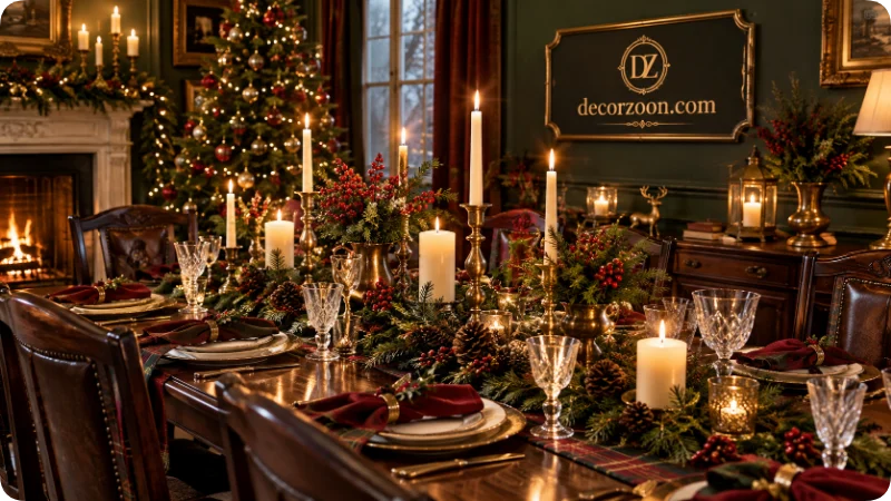 Traditional Christmas Tablescape