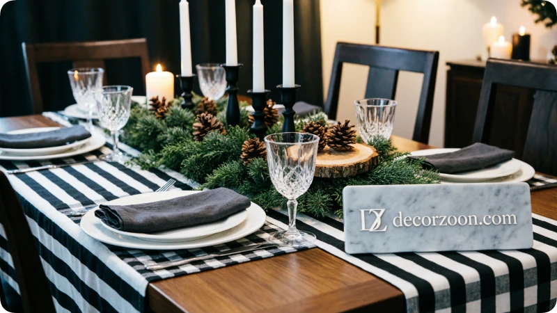 White Christmas Dining Table