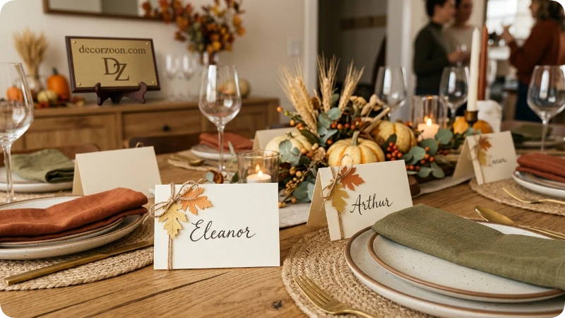 Add a Personal Touch With Thanksgiving Place Cards