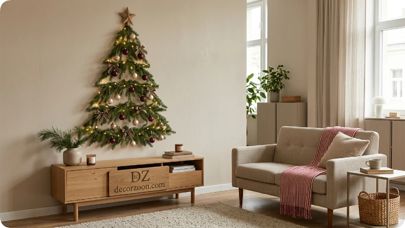Build a Christmas Tree Directly on the Wall
