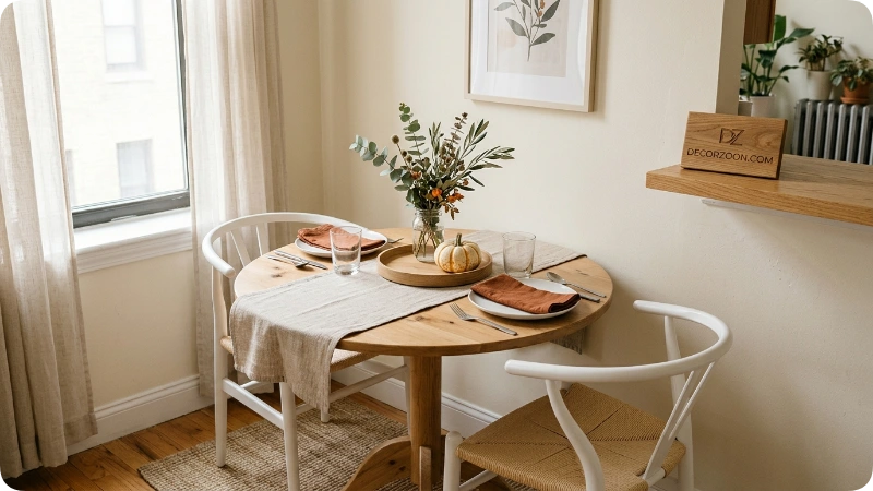 Cheap Thanksgiving Table Decor for Small Spaces