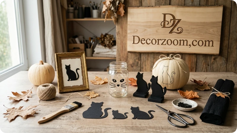 Craft Budget Friendly Black Cat Decorations
