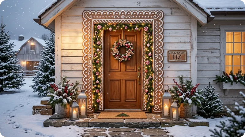 Create a Classic Gingerbread House Front Door