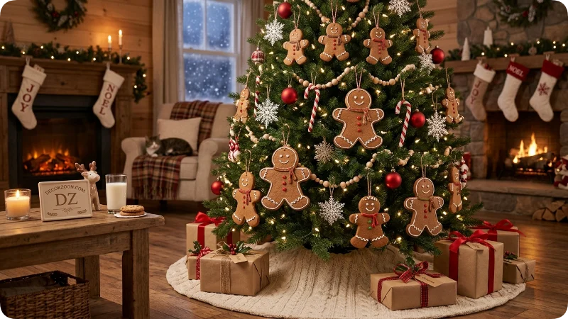 Create a Classic Gingerbread Man Christmas Tree