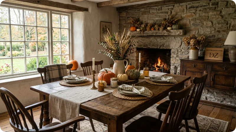 Create a Rustic Farmhouse Fall Tablescape