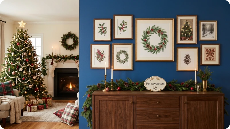 Create a Traditional Christmas Display With Red and Green Artwork