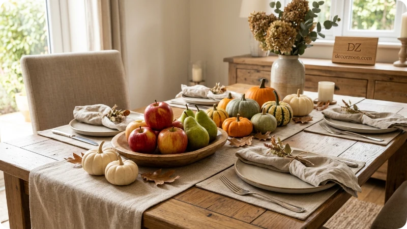 Decorate With Apples, Pears, and Seasonal Produce