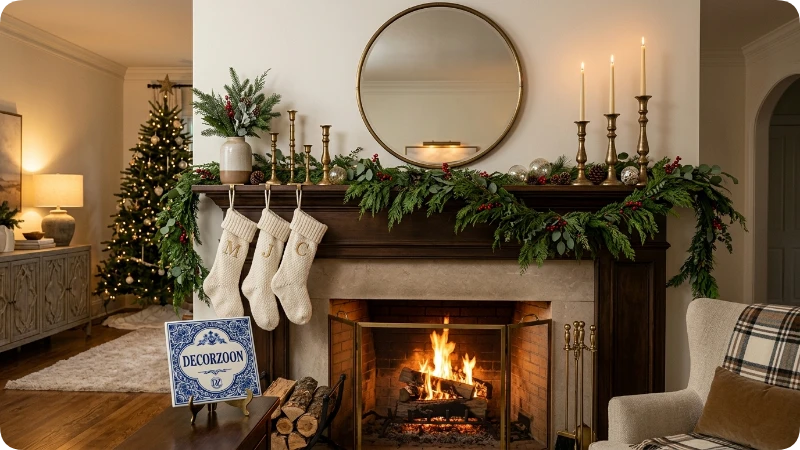 Decorate the Mantel With One Strong Composition