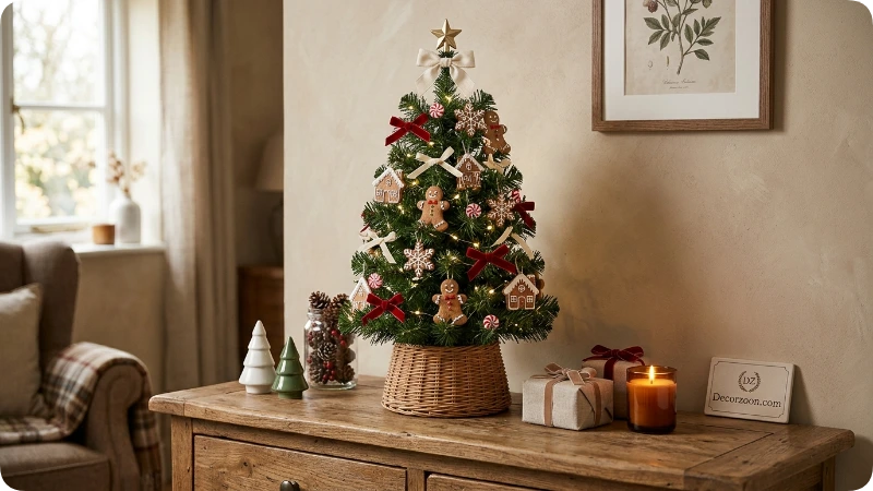 Decorate a Small Gingerbread Christmas Tree