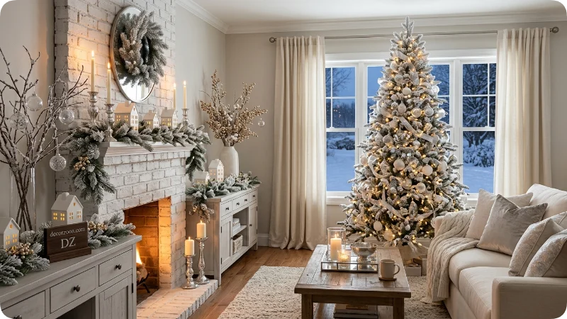 Decorate With a Winter White and Silver Palette