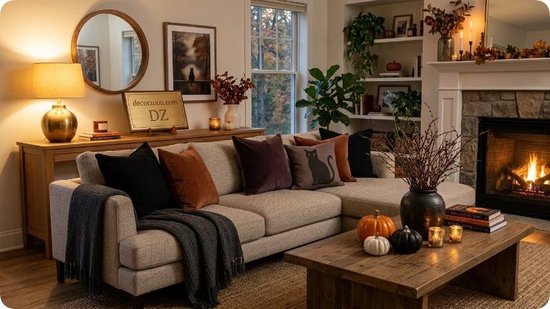 Decorate Your Living Room With Halloween Accents