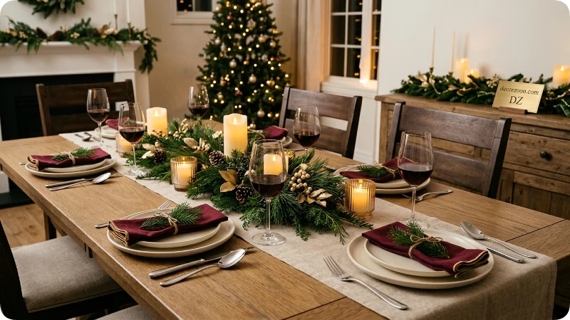 Design an Elegant Christmas Dining Table