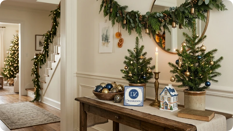Finish With Small Christmas Vignettes Around 