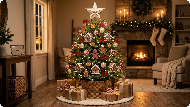 Finish the Tree With a Gingerbread Inspired Topper and Base