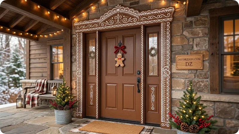 Frame the Door With Faux White Icing