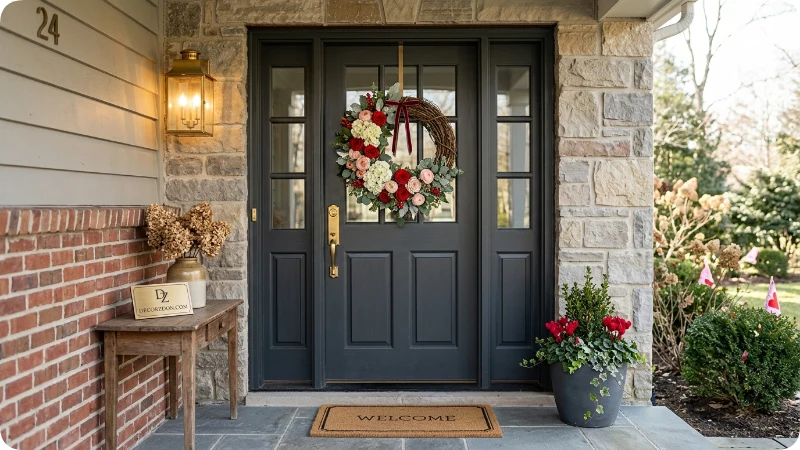 Hang a Simple Valentine’s Day Wreath on Your Front Door