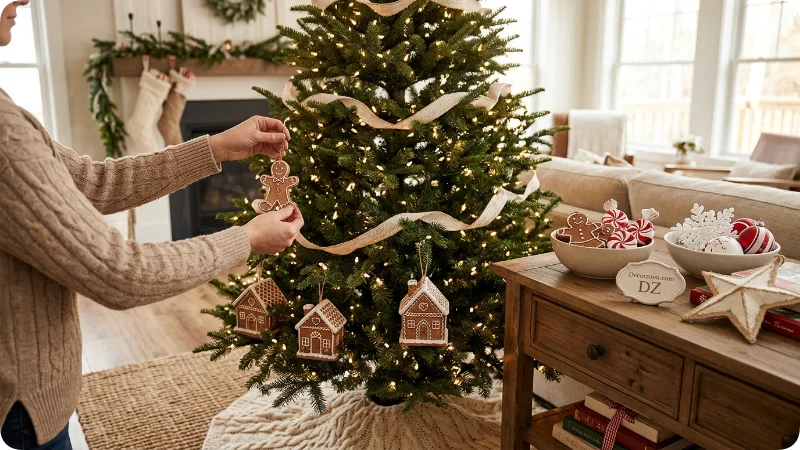 How to Decorate a Gingerbread Christmas Tree Step by Step
