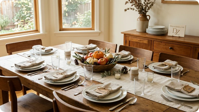 How to Decorate a Thanksgiving Table on a Tight Budget
