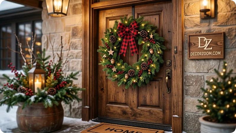 Make a Buffalo Plaid Christmas Wreath