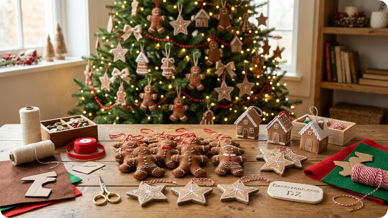 Make DIY Gingerbread Tree Ornaments