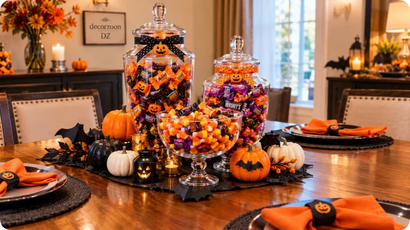 Make a DIY Halloween Candy Centerpiece