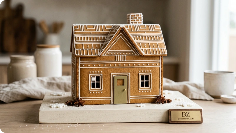 Make a Modern Gingerbread House With Neutral Colors