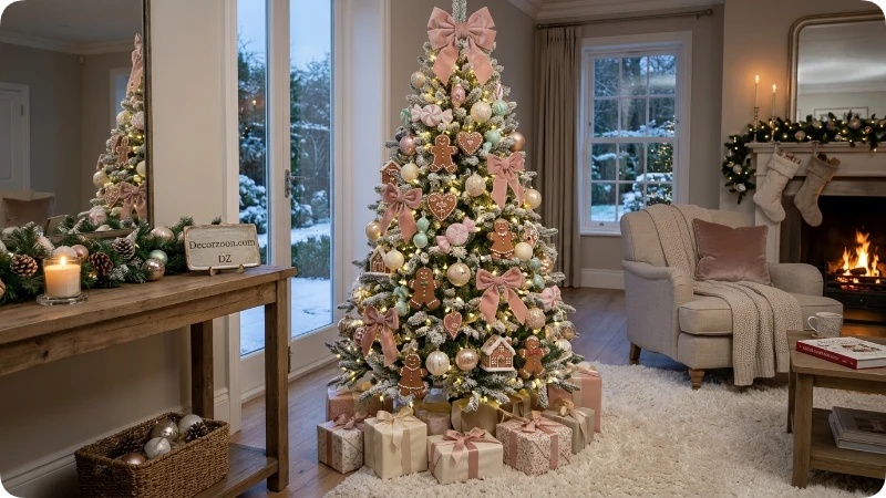 Make a Pink Gingerbread Christmas Tree