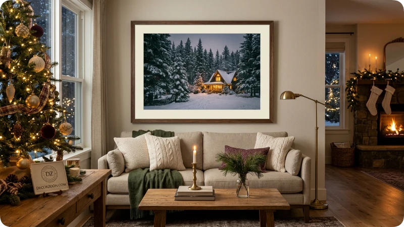 Make a Statement With Oversized Christmas Wall Art