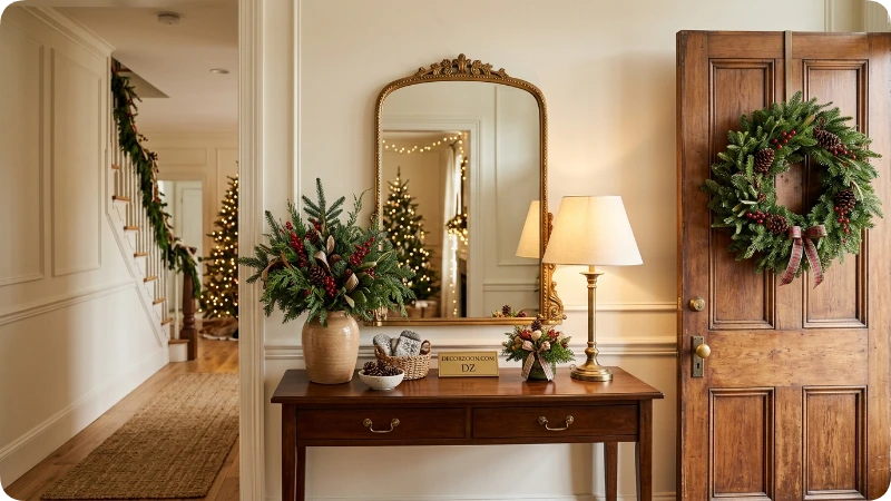 Make Your Christmas Entryway Welcoming