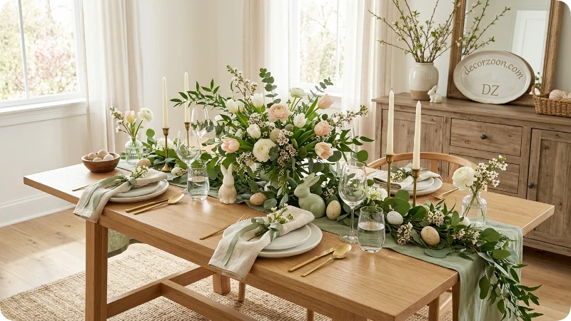 Mix Easter Motifs With Fresh Greenery