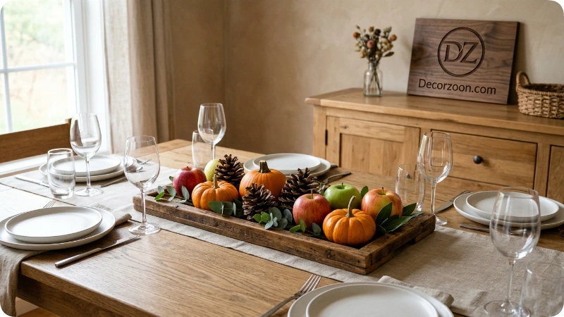 Repurpose a Tray or Bowl as a Centerpiece Base