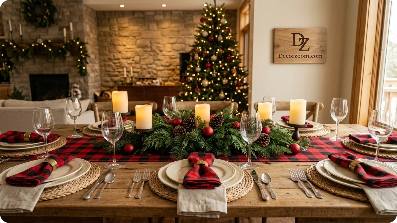 Set a Festive Christmas Table With Buffalo Plaid