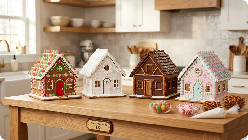 Start With a Gingerbread House Decorating Theme