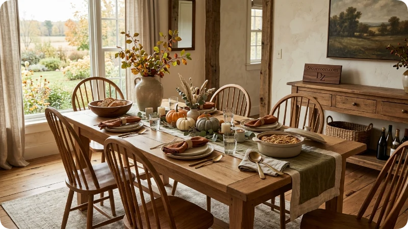 Try a Rustic Farmhouse Thanksgiving Table