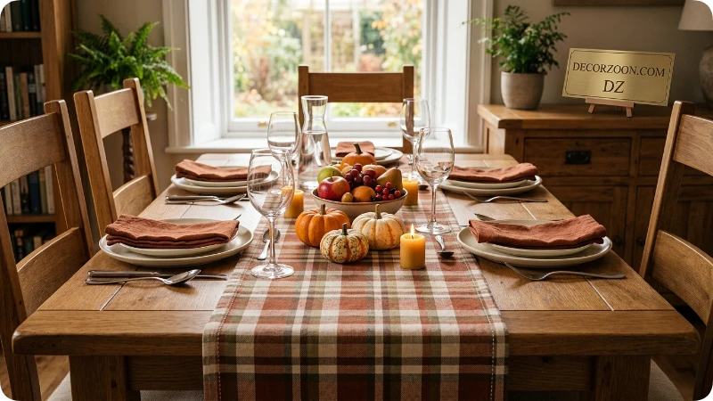 Use Plaid and Soft Fabrics for a Traditional Look