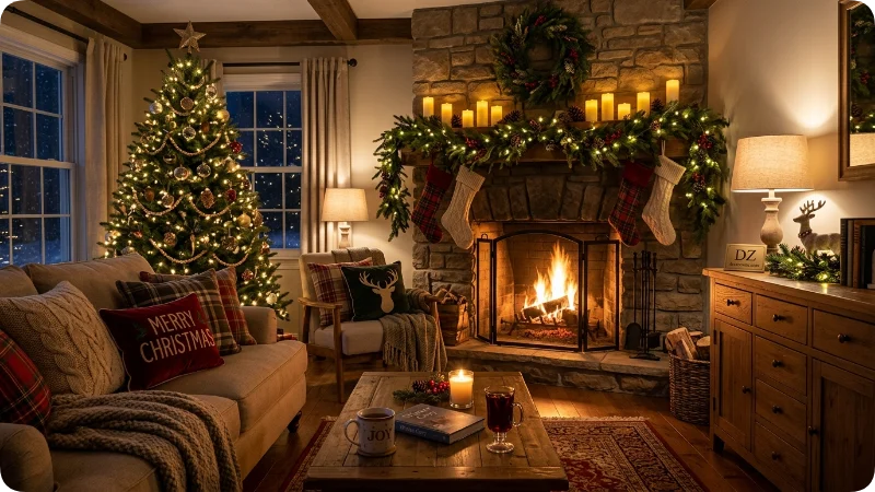 Warm Christmas Lighting for a Cozy Atmosphere