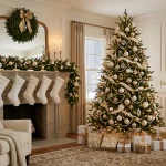 Christmas Decor White and Gold